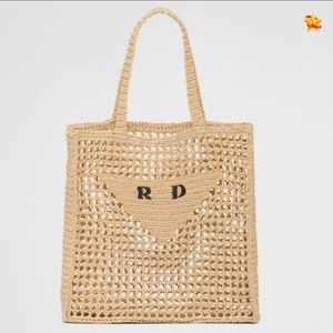 Fashion Straw bag tote bag designer bag beach Bag Shopping handbag luxury Shoulder Bags women Casual Hollow Out Knitting Bag Artsy Designer Handbag p bag card holder 1