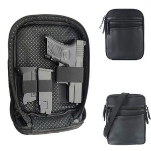Day Packs Tactical Concealed Gun Carry Bag Pistol Handgun Pouch Double Magazine Holder Shoulder Waist Fanny Pack Soft Protection 230807