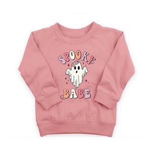 T Shirts Focusnorm 0 3y Toddler Bebek Kız Cadılar Bayramı T Shirt Uzun Kollu Karikatür Hayalet Mektup Baskı Pullover Sweatshirt Dış Giyim 230808