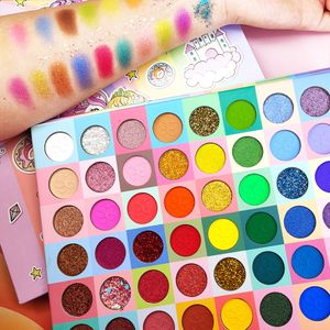 Göz Farı Icycheer Göz Farı Paleti 48 Renk Preslenmiş Glitter Shimmer Mat Yeşil Göz Farı Palett Neon Metalik Makyaj Kozmetik 230807