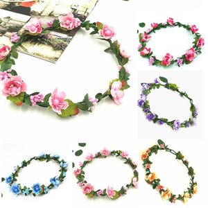 Pflaumenblütenkranz Blumenstirnband Kranz Hochzeit Blumenkrone Haarband Modeaccessoires Feiertagskopfschmuck 11 Design M090ZZ