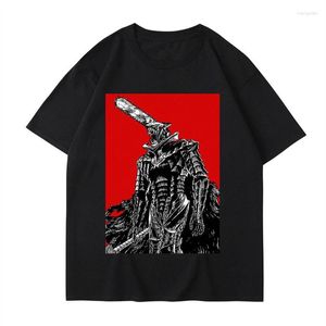 メンズTシャツアニメチェーンソーコットンTシャツカジュアルファッションバージョンの快適なクルーネック高品質の男性半袖