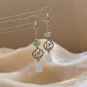 New Jade Earrings 2023 New Long Style Gentle and High Grade Earrings Water Drops Pendant Antique Earrings 000015