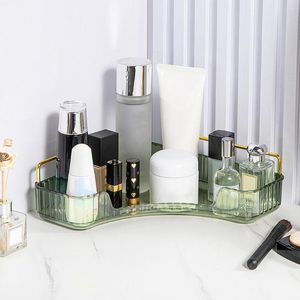 Hooks Tiered Corner Storage Rack Waterproof Cosmetic Moisture-Proof Metal Multifunctional For Home Bedroom