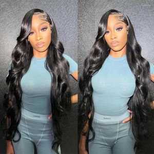 Inch Body Wave Front Wigs For Women 13x4 13x6 HD Spets Frontal Wig Brazilian Human Hair 360