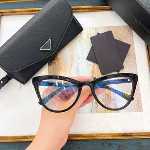 Designer occhiali da sole cornice nera occhiali semplici Stile popolare Spr01vs Triangolo oculare Vintage Fashion può abbinare la miopia