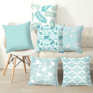 Kuddefodral Boho Mint Green Decorative Cushion Cover 4545cm Modern Geometry Printing Pillowcase SOFA Couch Throw Pillows 230807