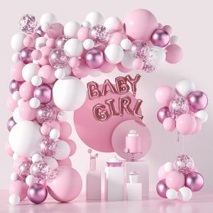 Andra evenemangsfest levererar rosa macaron ballonger Garland Arch Kit Girl Birthday Decors Rose Gold Confetti Latex Balloon Wedding Baby Shower 230808