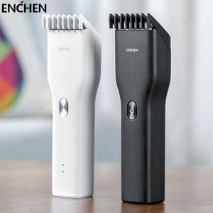 Hårtrimmer Enchen Boost USB Electric Hair Clippers Trimmers för män Vuxna barnen trådlösa laddningsbara hårskärmaskin Professional 230808