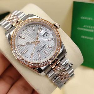 36mm High quality women's diamond watch ladies automatic mechanical watches lady woman stainless steel folding buckle Sport waterproof wristwatch fashion star-03