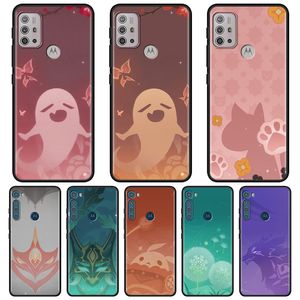 Genshin Impact Icon For MOTOROLA One Fusion Case for Moto G10 G9 G8 Plus Play Power One G20 G30 G40 G50 G60 Edge 20 Phone Shell