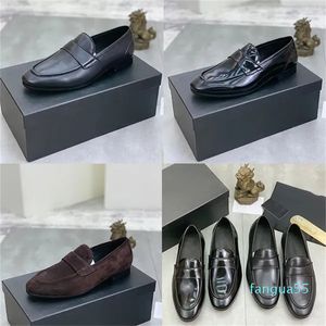 2023-Herren-Lederschuhe, Fabrik-Haarfall, Herren-Business-Kleid, bequeme Herren-Hochzeitsschuhe mit weicher Sohle, schwarze blaue Farbe