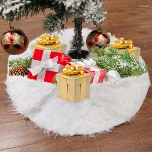 クリスマスの装飾ぬいぐるみ木スカートフェイクファーメリーカーペット飾り年パーティーナビダッドホームデコレーション