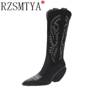 Women 828 Long Riding Lidges Winter Knee Designer Beige Heels Western Cowboy Boots A162 230807 46802 15058 71340