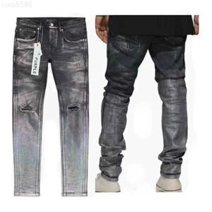 Purple Jeans Men Designer Antiveging Slim Fit Casual Jeans PU2023900 Размер 30-32-34-36K9IF