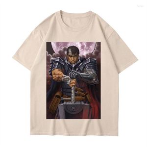 Men's T Shirts Anime Berserk Cotton Short Sleeve Loose Version Comfortable T-Shirt Round Neck Fashion High Quality