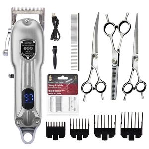 Hund Grooming Cat Trimmer Hair Clippers Frisör PET Rakapparat Full Set Pets Pencharyble Professional Cutter Cutting Machine 230807