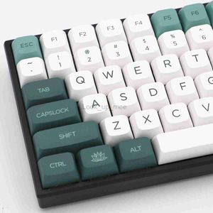 KeyPro Botanical Garden Temat Ethermal Dye Sublimation Fonts PBT Keycap dla przewodowej klawiatury mechanicznej USB 147 Keycaps HKD230808