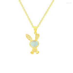 Pendant Necklaces Little Animal Pet Zircon Chain Necklace Nimble Mother's Day Woman Wedding Family Friend Gift Jewelry