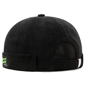 Berets duży rozmiar sznurka kapelusz mężczyzn Skullcap Kobiety zima ciepłe bezceryważe melonowa mankiet mankietowa docker polarowa czapka 55 60 cm 60 65 cm 230807