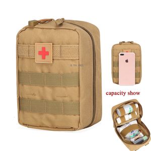 Dagpaket Taktisk EMT -påse Molle EDC Bag utomhus första hjälpen kit som jagar vandring camping akutpaket militära sport överlevnad väskor 230807