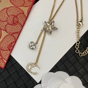 Never Fading Luxury Brand Designer Brass Letter Necklace 18K Gold Plated Pendant ChokerJewelry Accessories Gifts