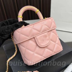 Channel Bag Designer Famous Box Bags Adjustable Shoulder Strap Quilted Cross Body Mini Genuine Leather Top Quality Cosmetic Vanity Handbags 104408