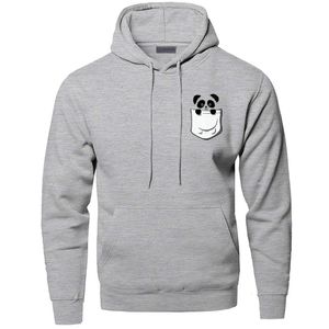 Men's Hoodies Sweatshirts Kawaii Chinese Panda Small Street Warm Outdoor Printing Hoodie Top Men Daily Casual Fitted Black Loose Streetwear 230807