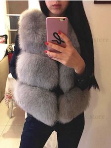 ZADORIN 3XL Autumn Winter Thick Warm Faux Fur Vest Women High Quality Fashion V-Neck Short Fur Coat Female Fur Waistcoat T230808