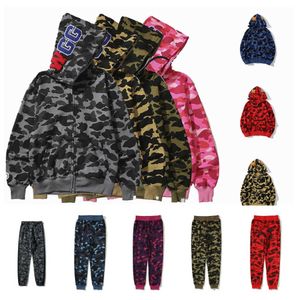 felpa con cappuccio colore mimetico pantaloni della tuta tuta nera tuta autunnale e invernale bianco blu donna uomo zip up uomo maglione lpm