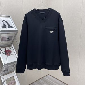 Felpe con cappuccio da uomo Felpe 2023 Autunno e inverno Ultimo maglione pullover con scollo a V Moda unisex Casual Tasca versatile Bianco Nero Top di alta qualità 230807