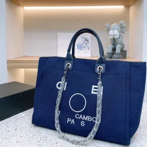 Louisevição de alta qualidade Bolsa de grife feminino Designer de bolsa de moda Bolsa Bag de grande capacidade Denim Bag de bolsa de bolsa de compras com bolsa de luxo 822