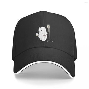 Berets Boba Bear uwielbia zbyt dużo czapek baseballowych Snapback Fashion Hats Oddychający swobodny na zewnątrz unisex polichromatyczny