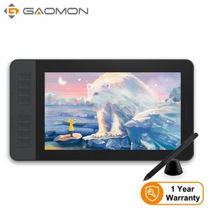 Tabletki graficzne Pensje Gaomon PD1161 IPS HD Graphic Tablet Monitor z 8 skrótem Klucz 8192 Stylus cyfrowy pióro z ekranem do malowania 230808