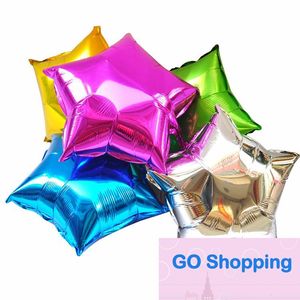 50 st 10 tum stjärnform Heliumfolieballong, Holidays Party Supply Balloons Dekorationer Mix Color Factory Outlet