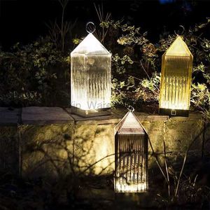 Moderne Acryl-Kristall-Laternenlampe, italienisches Kartell-Design, wiederaufladbare Restaurant-Tischleuchte, dekorative Nachtlichter HKD230809