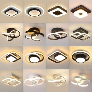 Taklampor Modern LED -skugga för hemkorridor Korridor Kall varma ljusarmatur Vägglampor vardagsrum sovrumsbelysning