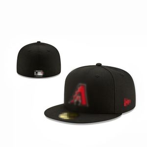 Men Fashion Hip Hop Snapback Hats Arizona Flat Peak Полноразмерные закрытые шапки Все командные шляпы размером 7-8 H5-8,8