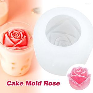 Formy do pieczenia 1 x forma silikonowa 3D Rose Cake czekoladowe, dzięki czemu forma wielokrotnego użycia