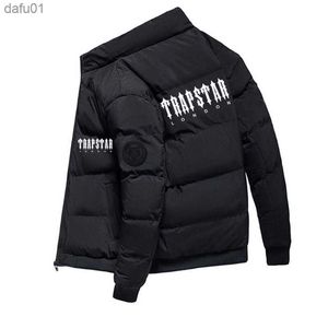 trapstar – Daunenjacke und Mantel für Herren, Herbst/Winter, warme Kleidung, dicker und warmer London-Parka, koreanische Mode, gesteppt, Neu 2023, L230520