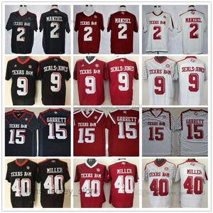 NCAA Texas AM Aggies #40 von Miller Jersey Red Black White 2 Johnny Manziel 9 Ricky Seals-Jones 15 Myles Garrett College Football Ed Jerseys