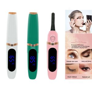 Eyelash Curler Electric Perm USB Laddningsbara ögonfransar snabb uppvärmning Naturlig långvarig makeup 230808