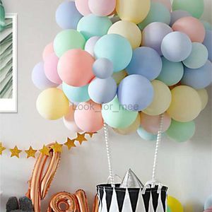 Duże pastelowe okrągłe balony 5/10/18/36 cala wystrój ślubny wszystkiego najlepszego z okazji urodzin Baby Shower Globos Macaron Lateks Balony grube Baloon HKD230808