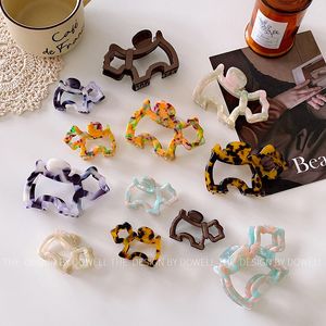 New Cartoon Cute Dogs Hair Claw Fashion Acetate Hair Clip Ponytail Hairpin for Women Girl Headdress Hair Accessories Gifts 2023