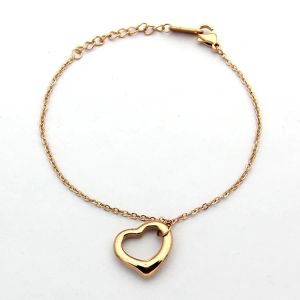 Tiffananany Classic Women's Pingente Colar Openwork Sculpted Peach Heart Bracelets Designer Jóia Cadeia Corrente