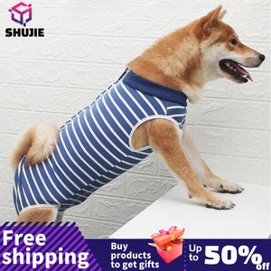 Dog Apparel Recovery Suit Abdominal Wound Puppy Clothes PostOperative Vest Pet After Surgery Wear Substitute 230807
