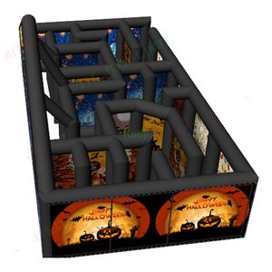 Großhandel Free Ship Outdoor-Aktivitäten Halloween riesiges aufblasbares Labyrinth-Tag-Sportspiel zu verkaufen