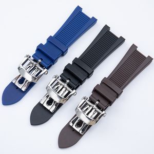 Cinturini per orologi Cinturino in gomma siliconica di alta qualità per Nautilus Series 5711 5712 5980 Cinturino impermeabile per cinturino maschile 230807