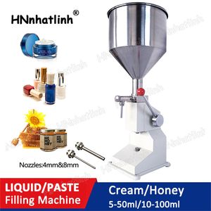 A03 Manual Cream Honey Filling Machine Cosmetic Liquid Shampoo Oil Paste Potatoes sauce Bottle Filler 5-50ml 10-100ml