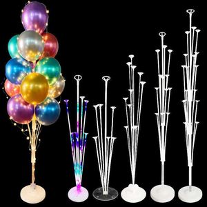 1/2 conjunto de balões de confete de látex, coluna, suporte de balão, gule dot, chá de bebê, festa de aniversário, decoração de casamento, suprimentos, HKD230808